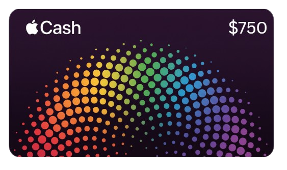 $750 Apple Cash card